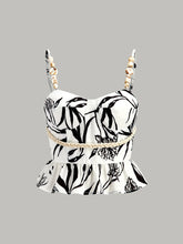 Floral Print Peplum Top With Shorts Set